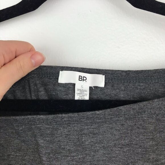 NWT BP gray fitted off shoulder top - Picture 3 of 5